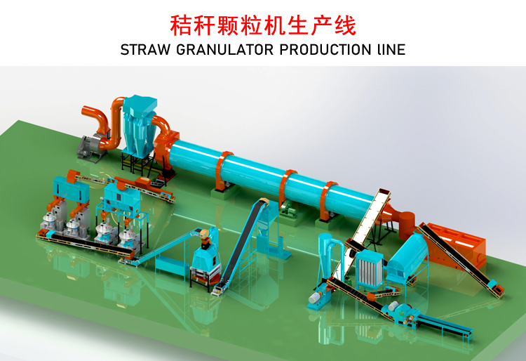 小型秸稈顆粒機生產線設備