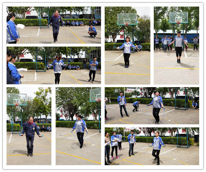 伴隨跳繩擦過地面的清脆聲，盡情展現著運動員們的輕盈風姿