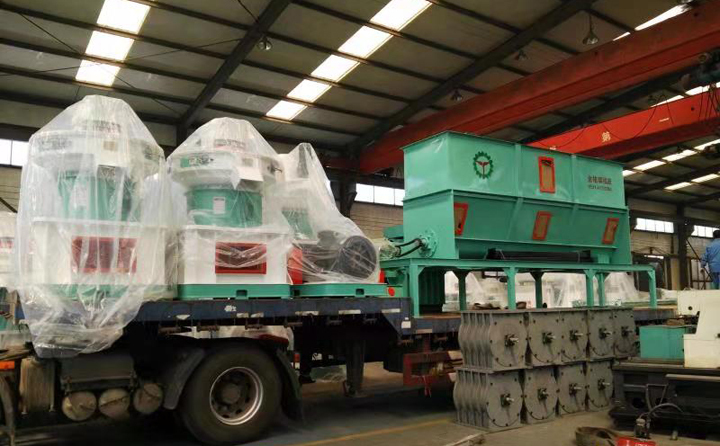 哈爾濱秸稈顆粒機已裝車