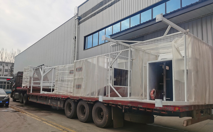 赤峰顆粒機裝車完成，準備發貨