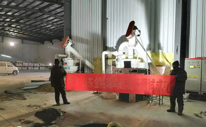 雞西顆粒機調試成功圖片