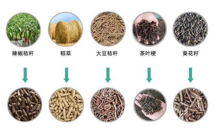 秸稈顆粒機加工生物質能燃料或飼料