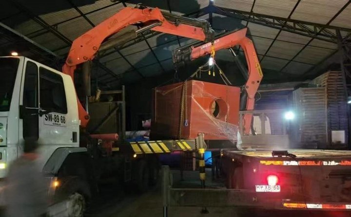 秸稈顆粒機生產(chǎn)線已到達智利